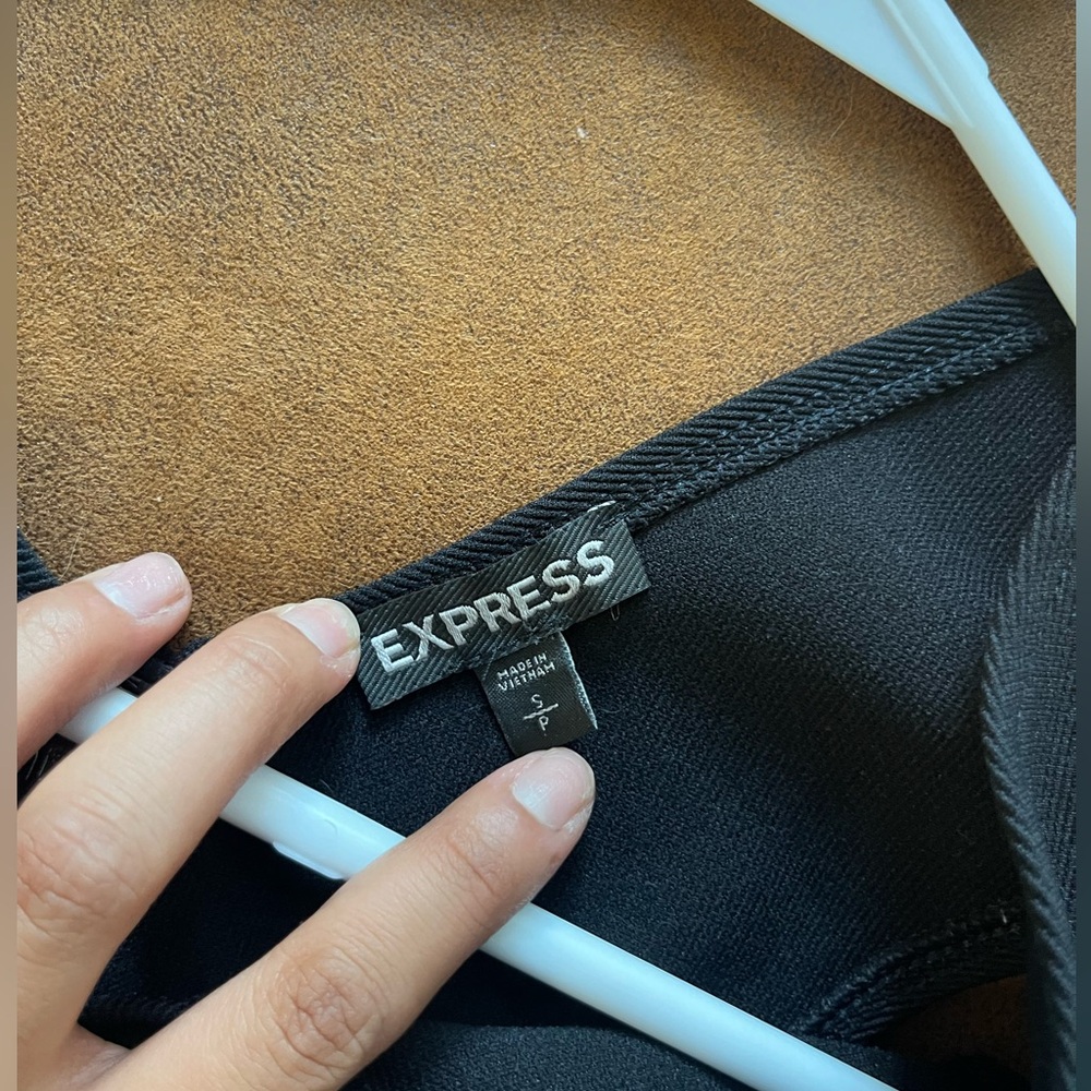 Express Black Cutout Bodysuit - Picture 3 of 3